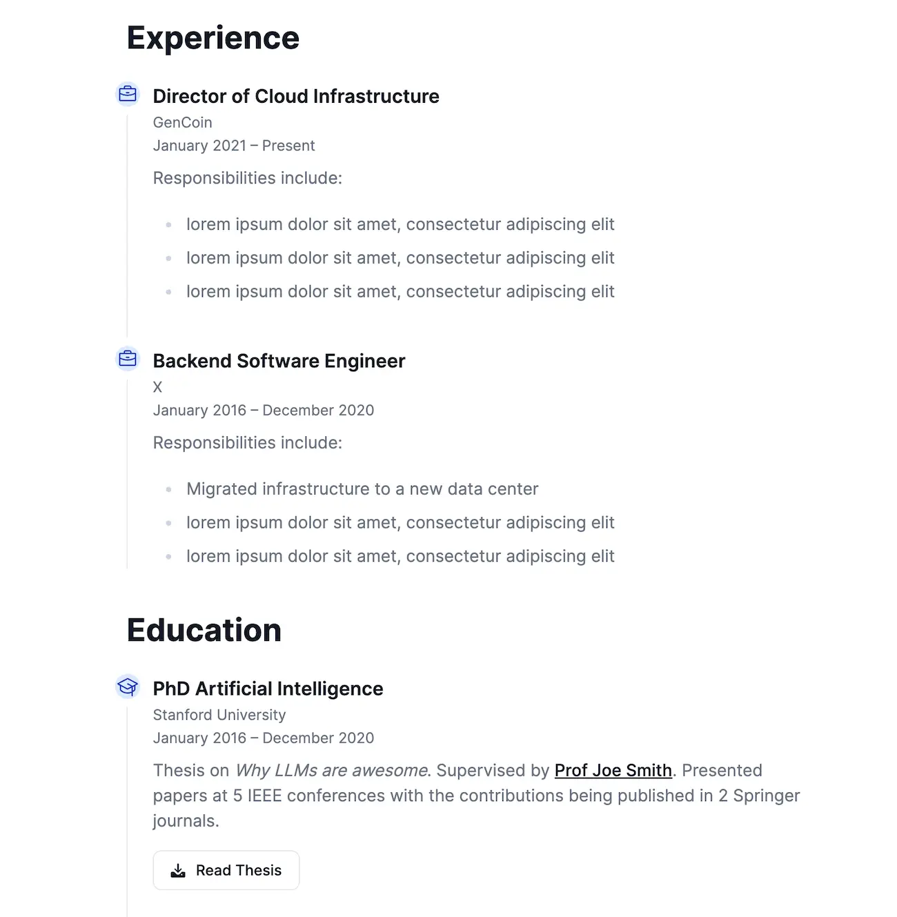 resume-experience